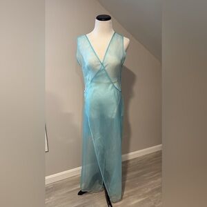 Cult Gaia Sheer Blue Dress/Bathing suit cover up